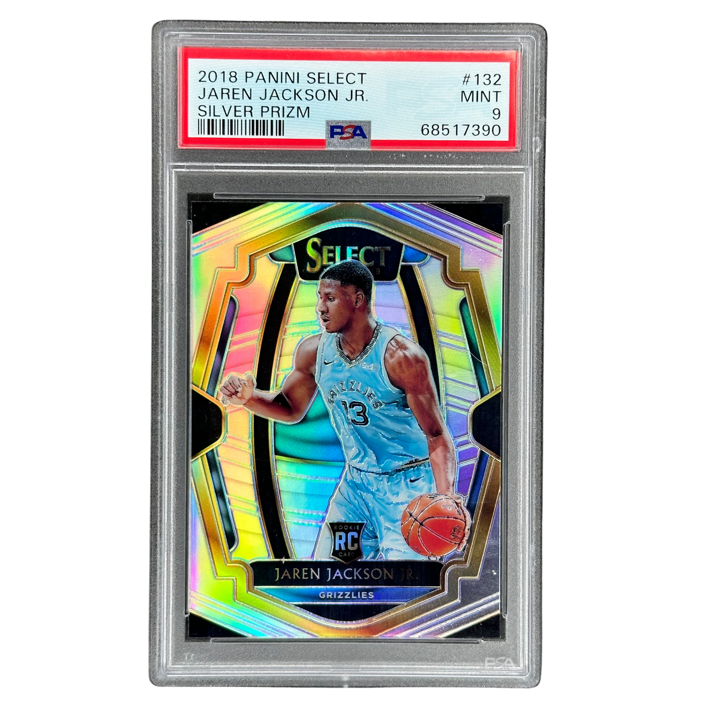 Jaren Jackson 2018 Select Silver Rookie Card PSA 9 #132