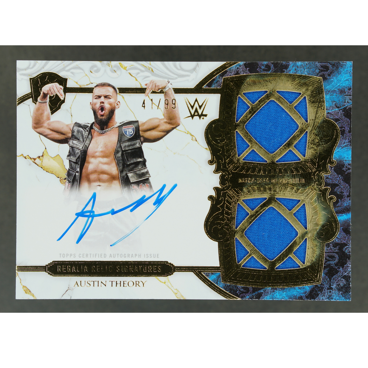 Austin Theory 2025 Royalty Regalia Relic Signatures 41/99 #RES-ATH