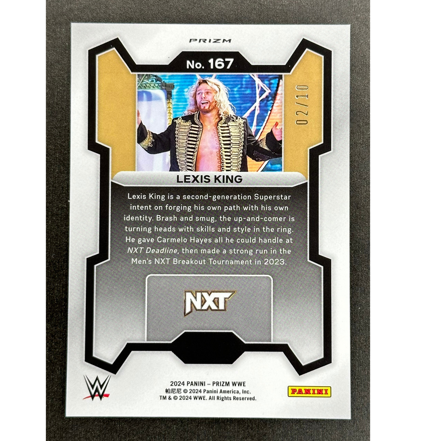 Lexis King 2024 Prizm Gold 2/10 #167