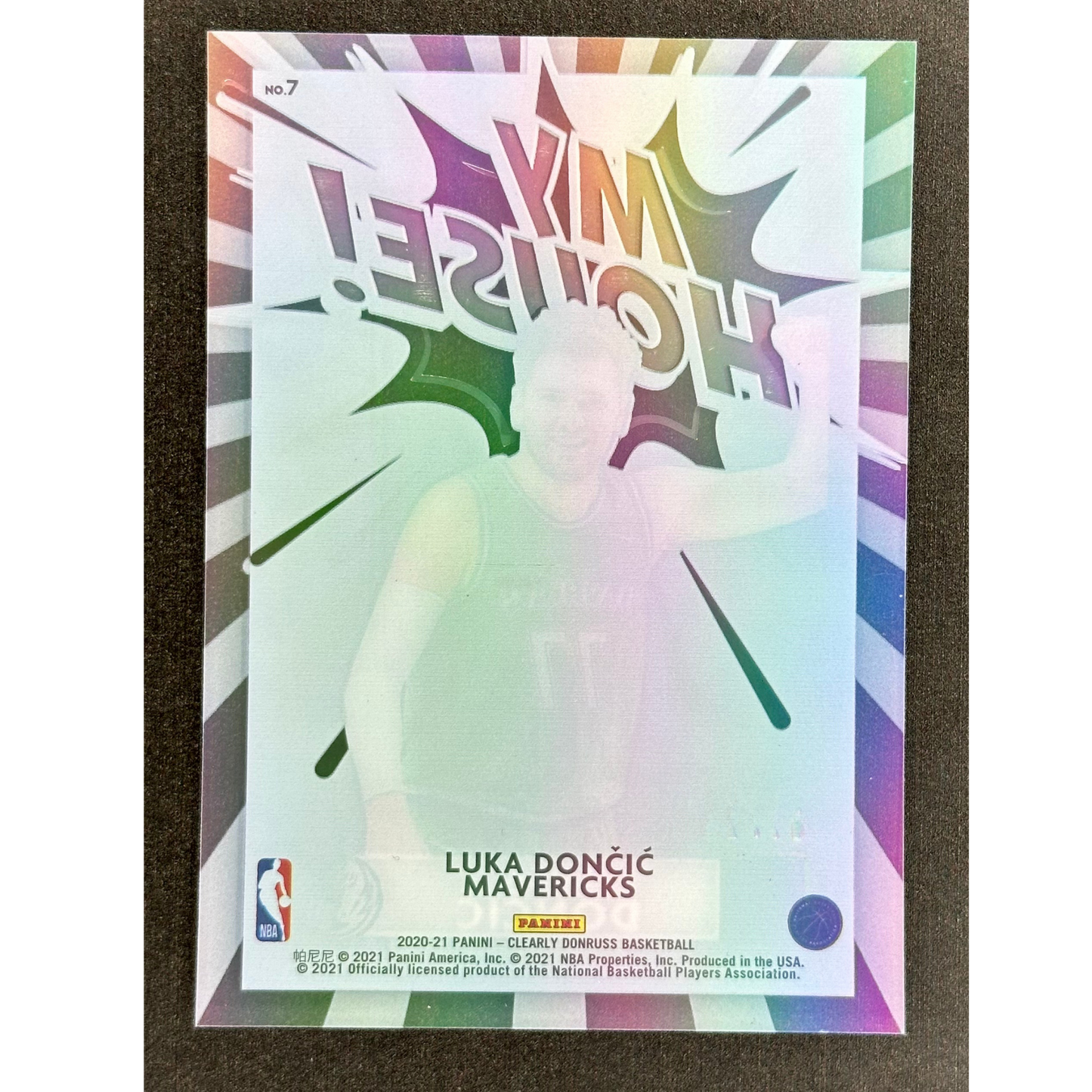 Luka Doncic 2020 My House! Clearly Donruss Green 7/25 #7