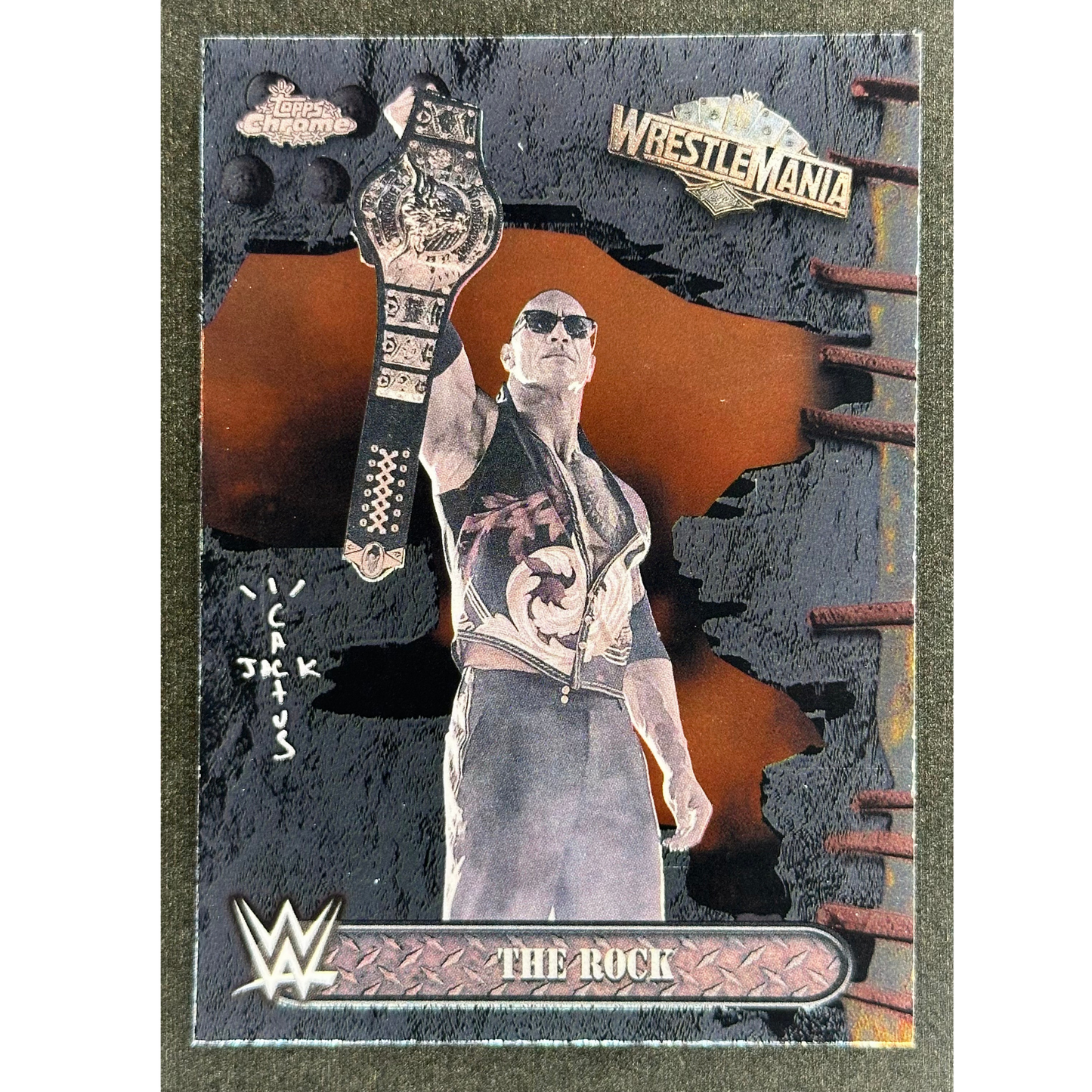 The Rock 2025 Cactus Jack Wrestlemania #75