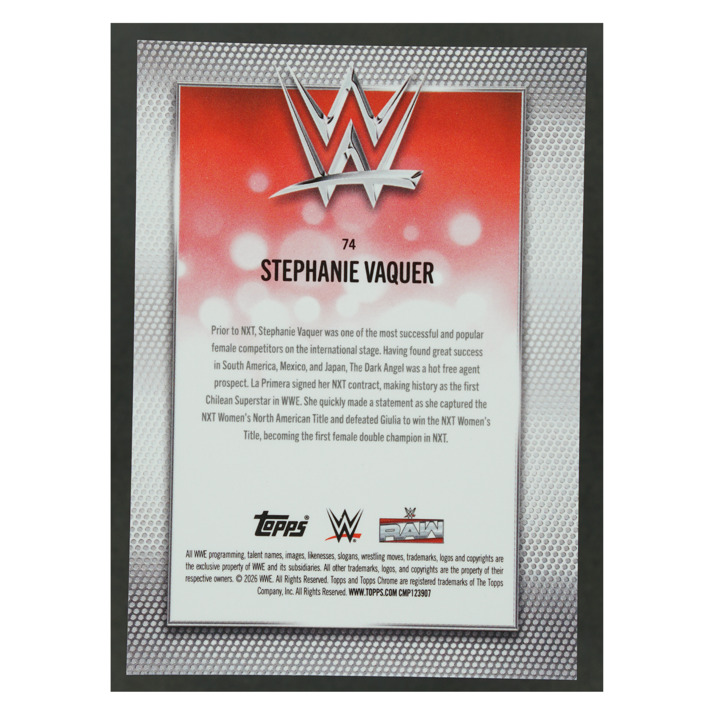 Stephanie Vaquer 2026 Chrome 22/50 #74