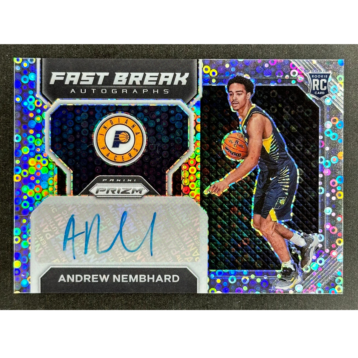 Andrew Nembhard 2022 Prizm Fast Break Auto RC Rookie Card #FBR-ANP
