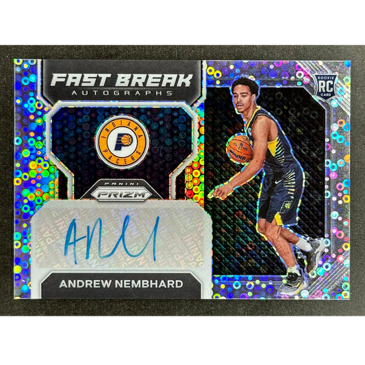 Andrew Nembhard 2022 Prizm Fast Break Auto RC Rookie Card #FBR-ANP