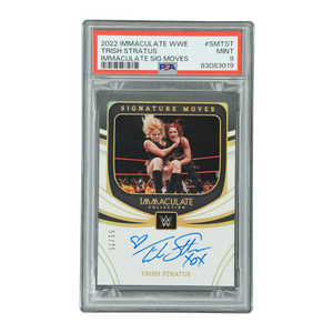 Trish Stratus 2022 Immaculate Signature Moves Auto 51/75 PSA 9 #SM-TST