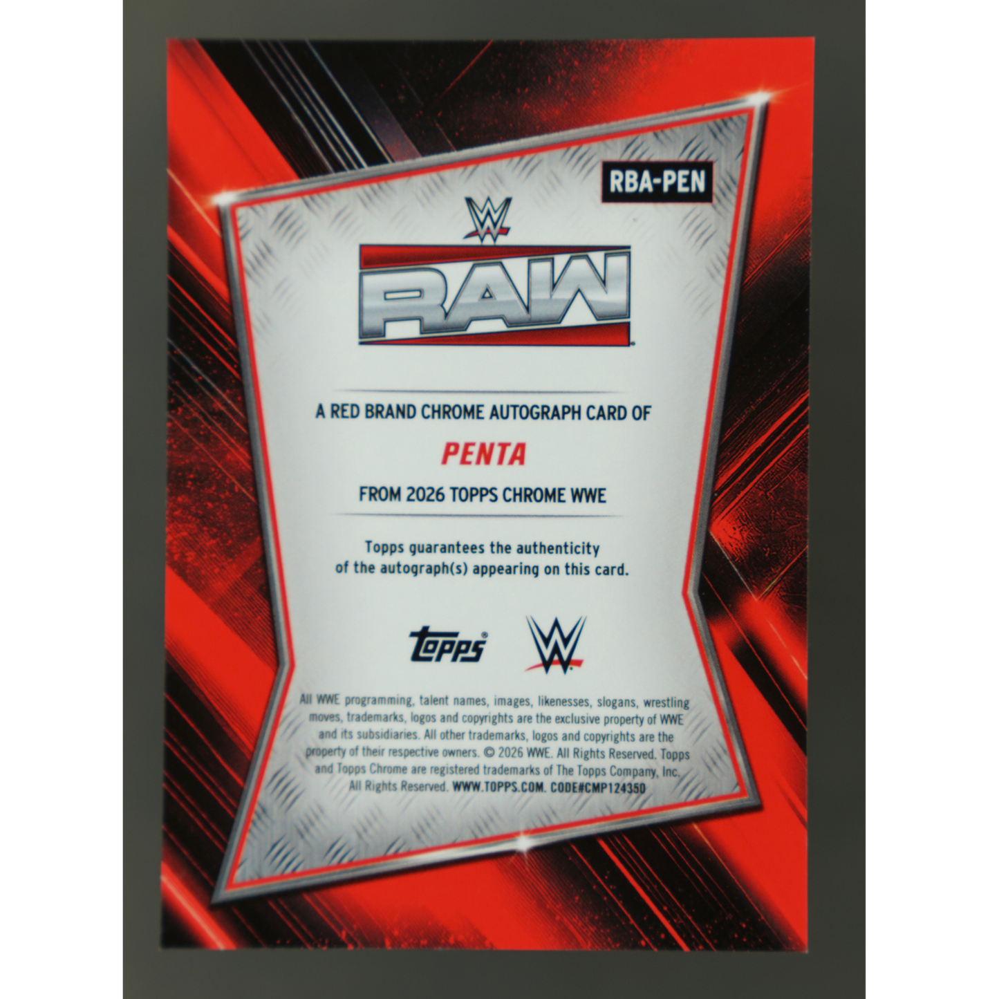 Penta 2026 Chrome Red Brand 22/99 Auto #RBA-PEN