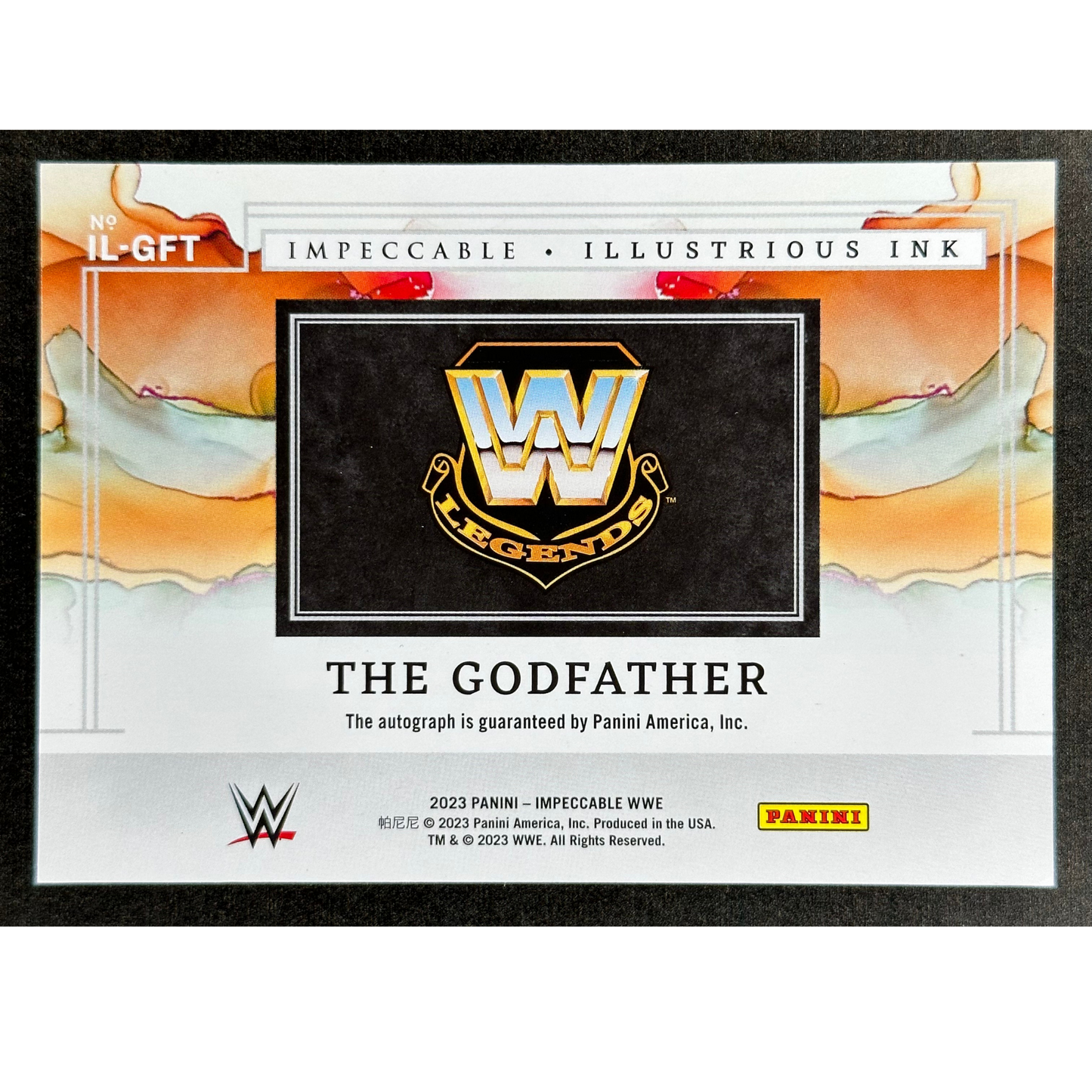 The Godfather 2023 Impeccable Illustrious Ink Auto 9/25 #IL-GFT