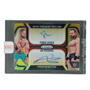 Seth "Freakin" Rollins und Drew McIntyre 2024 Prizm Iconic Rivals Dual Auto 1/10 #IR-SDM