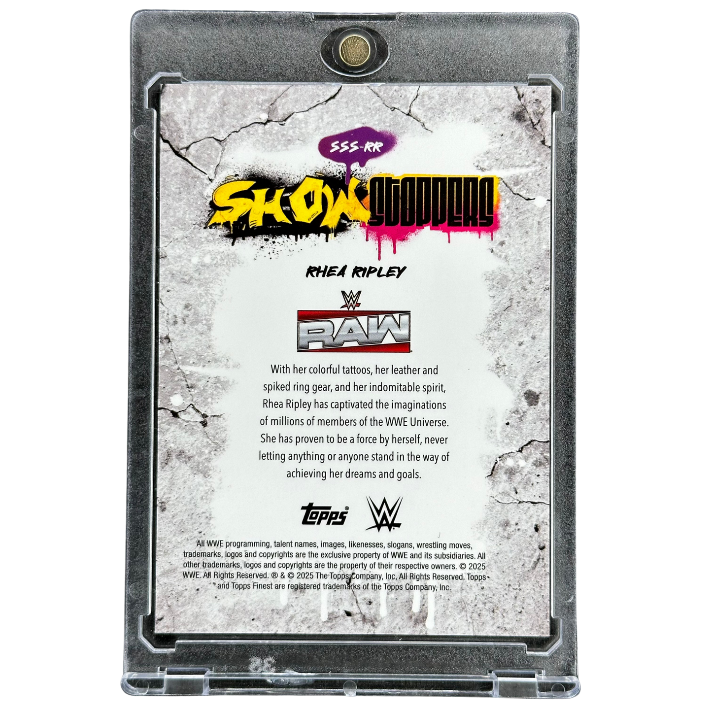Rhea Ripley 2025 Finest Show Stoppers 20/25 #SSS-RR