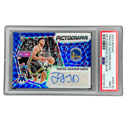 Trayce Jackson-Davis 2023 Mosaic Picrographs Auto RC Rookie Card PSA 9 #PMTJD