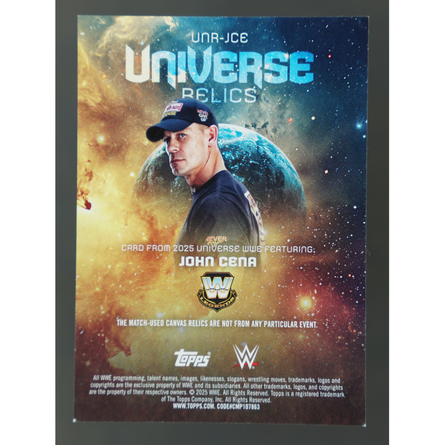 Johne Cena 2025 Universe Relics 84/99 #UNR-JCE