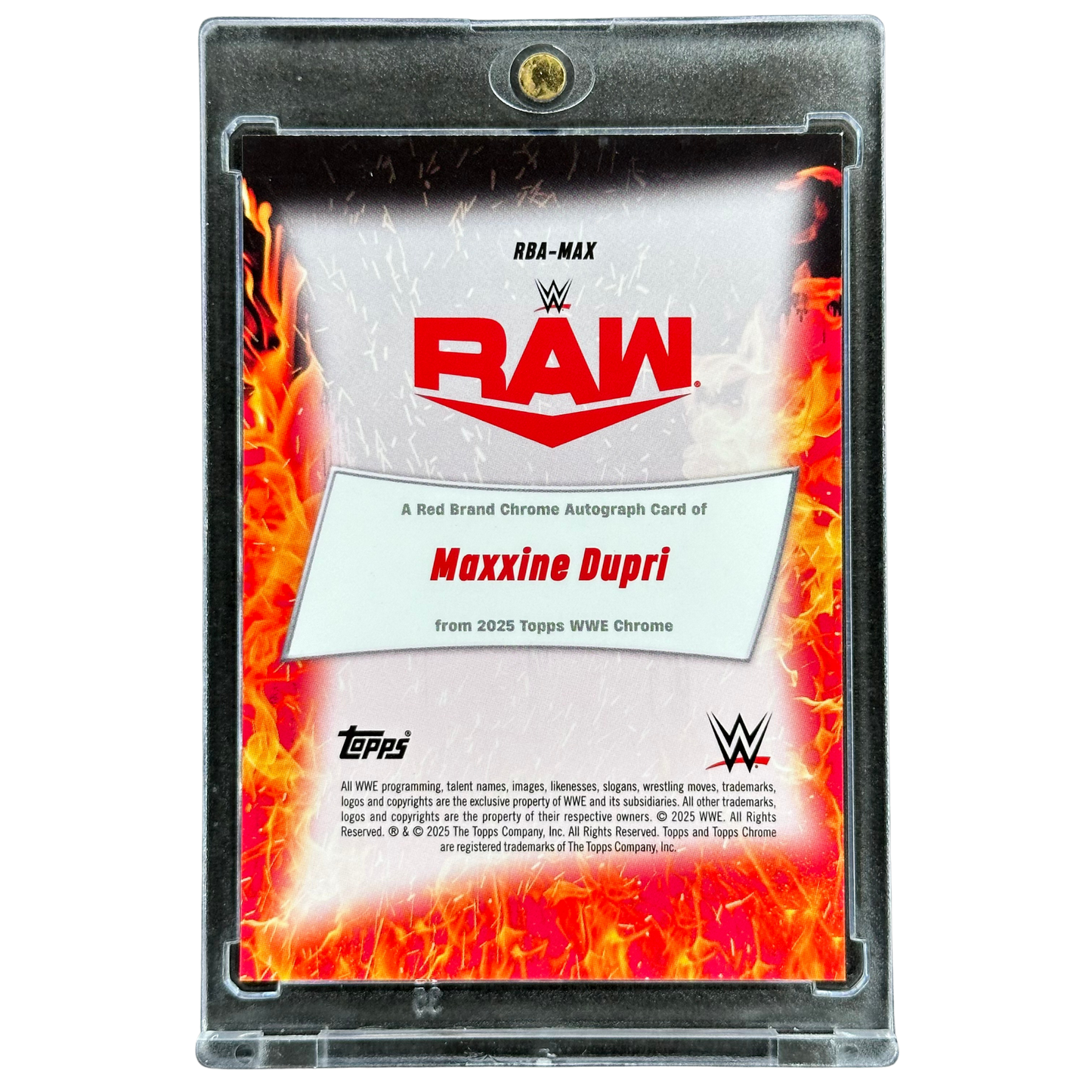 Maxxine Dupri 2025 Chrome Red Brand Auto 7/10 #RBA-MAX