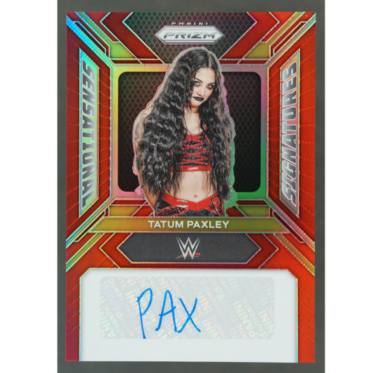 Tatum Paxley 2024 Prizm Sensational Signatures Red 89/99 #SS-TPA