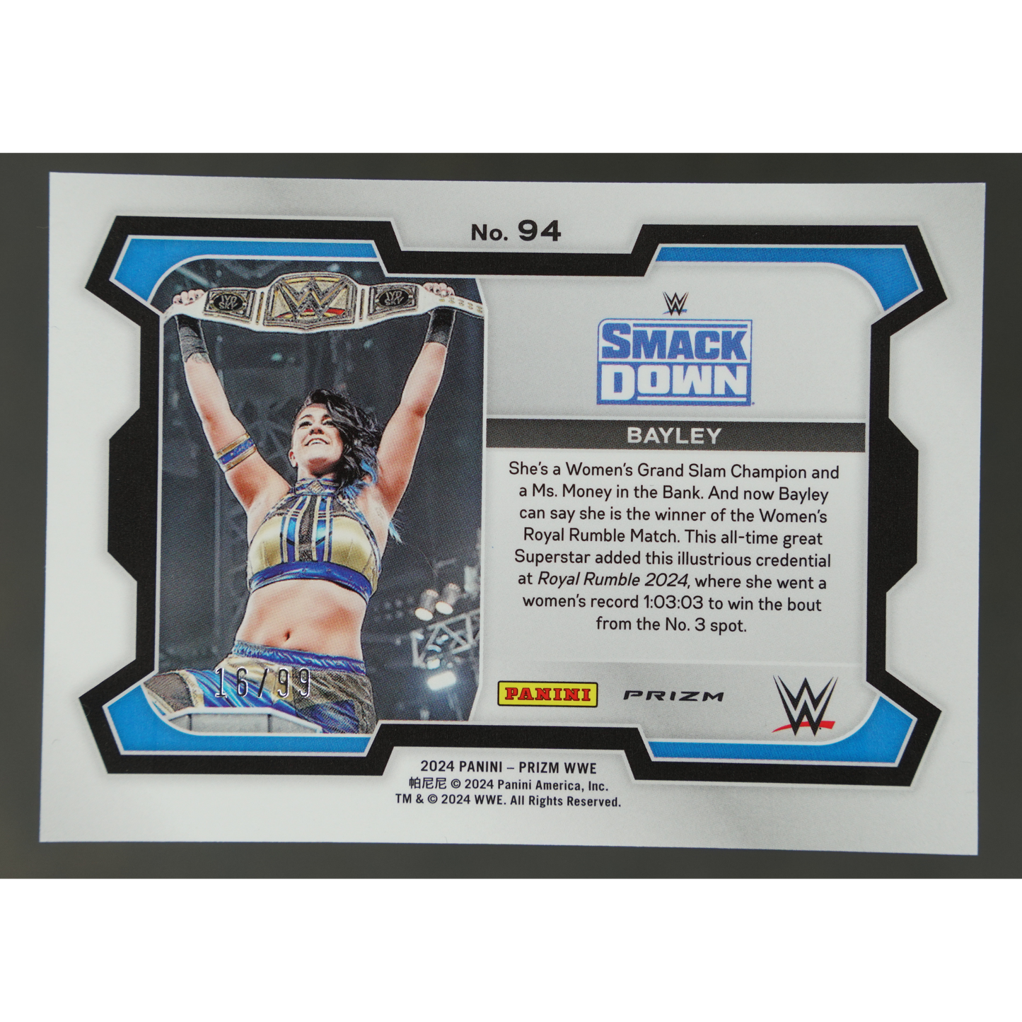 Bayley 2024 Prizm Orange 16/99 #94