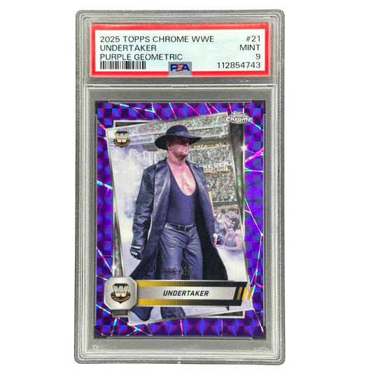 Undertaker 2025 Chrome Purple Geometric 6/10 PSA 9 #21