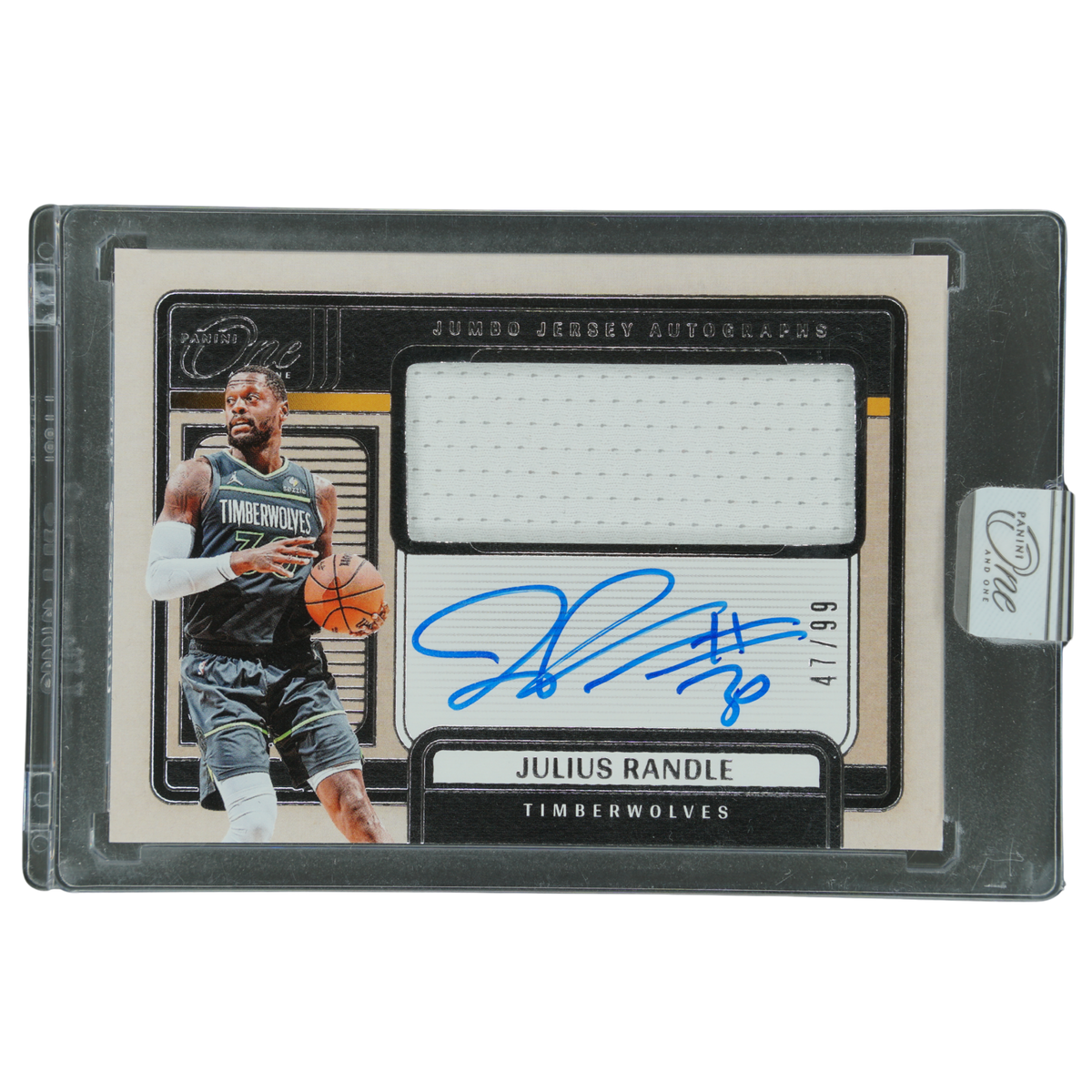 Julius Randle 2024-25 One and One Jumbo Jersey Auto 47/99 #JJA-JUL