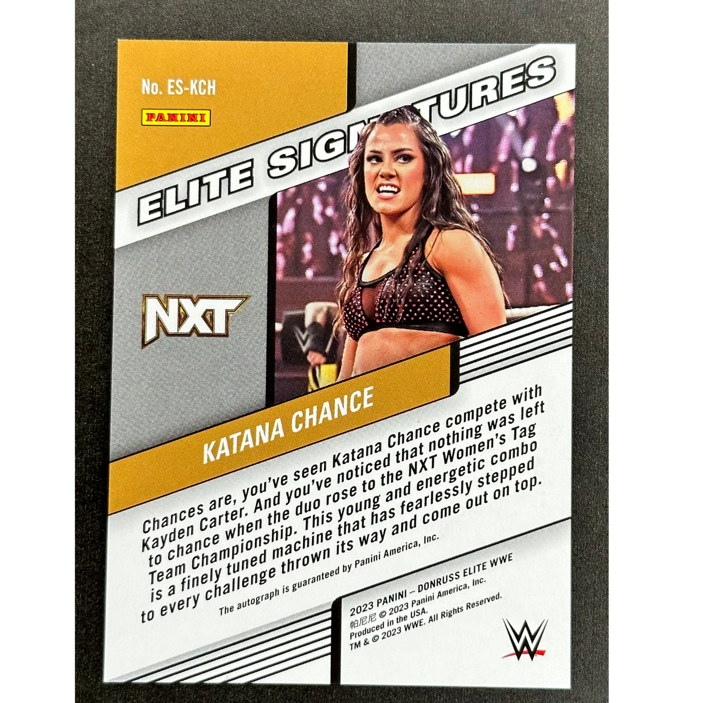 Katana Chance 2023 Elite Signatures Auto Gold 1/10 #ES-KCH