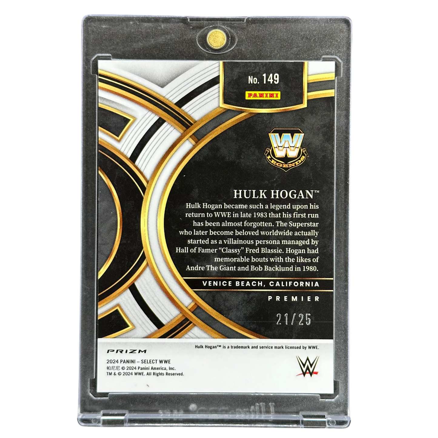Hulk Hogan 2024 Select Tie-Dye 21/25 #149