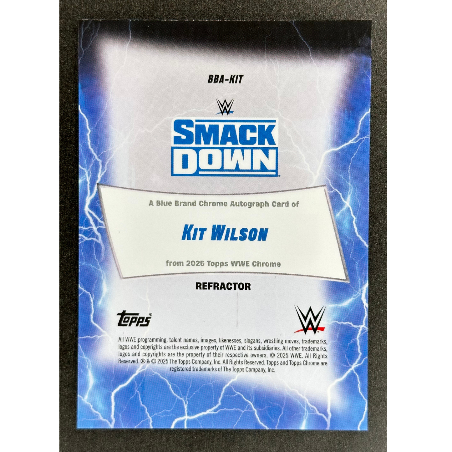 Kit Wilson 2025 Chrome Auto 54/175 #BBA-KIT