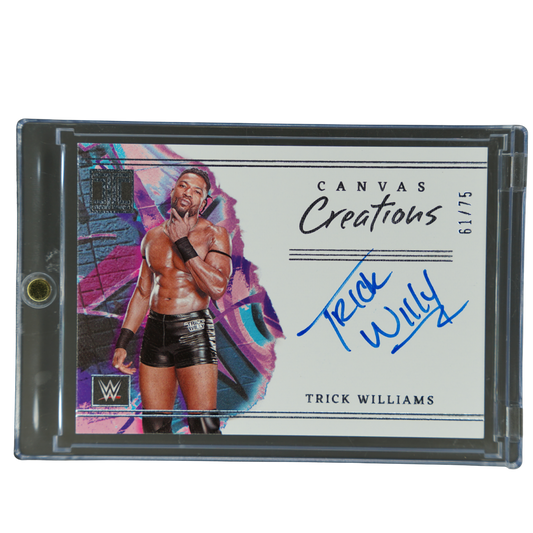 Trick Williams 2023 Impeccable Canvas Creations Auto 61/75 #CC-TWL