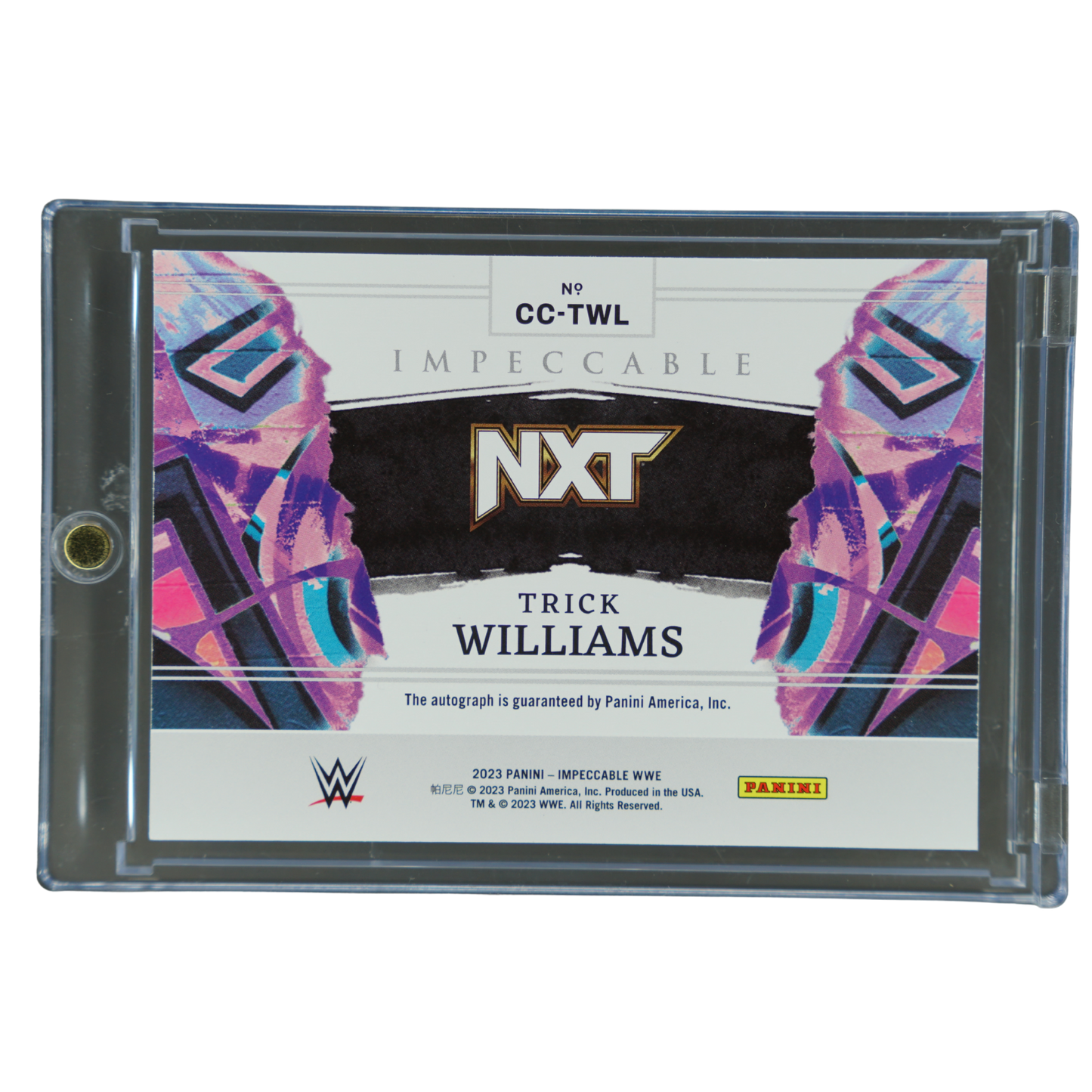 Trick Williams 2023 Impeccable Canvas Creations Auto 61/75 #CC-TWL