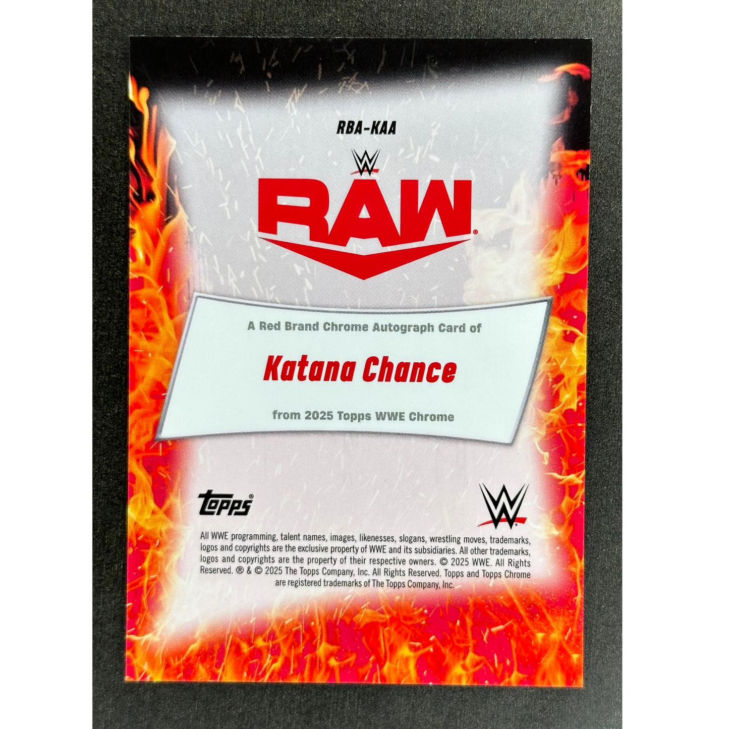 Katana Chance 2025 Chrome Auto 15/150 #RBA-KAA
