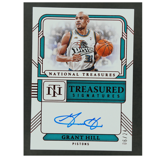 Grant Hill 2024-25 National Treasures Treasured Signatures 6/24 #TS-HIL