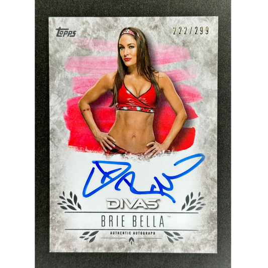 Brie Bella 2016 Topps Divas 222/299 Auto #UA-BB