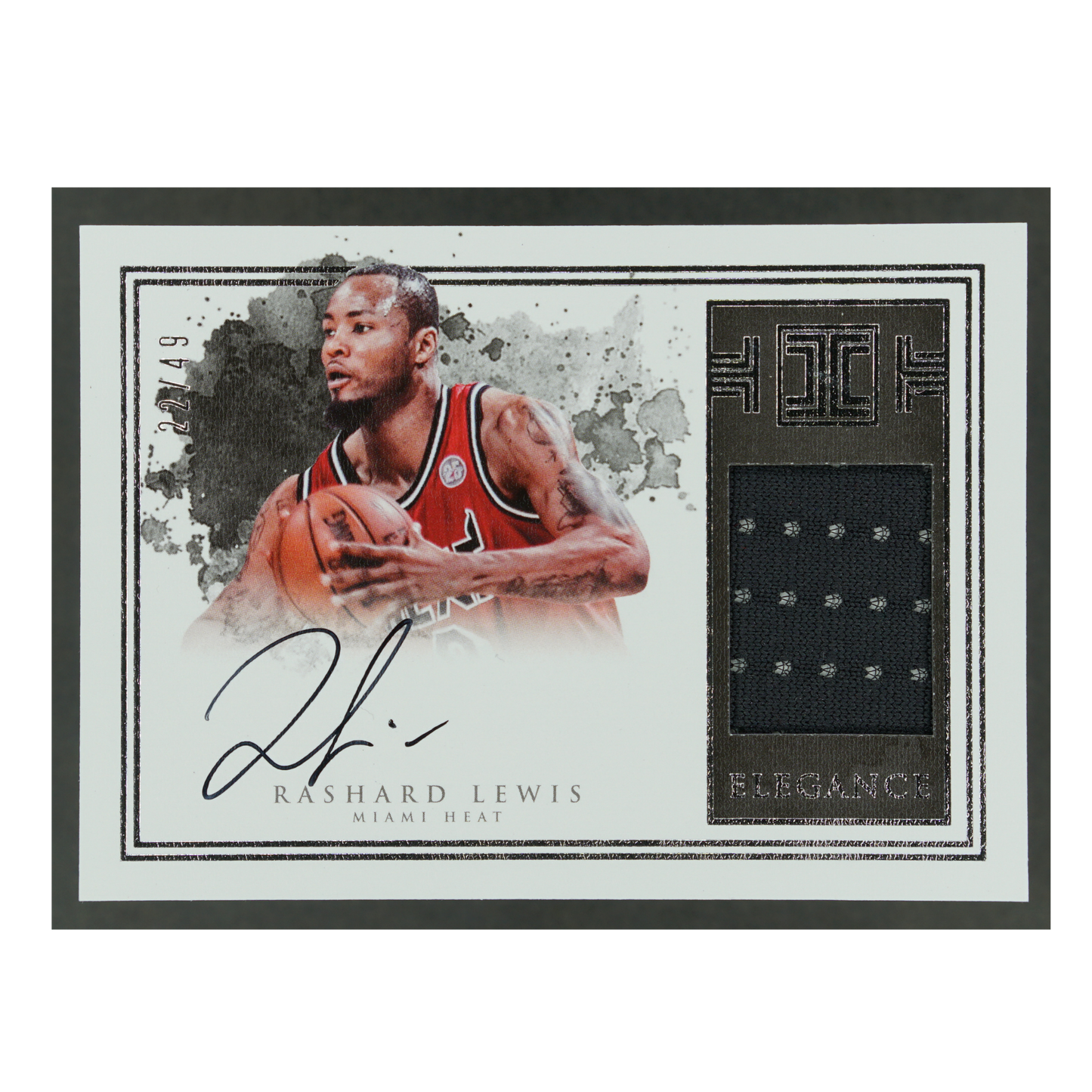 Rashard Lewis 2016-17 Impeccable Elegance Memorabilia Auto 22/49 #ER-RL