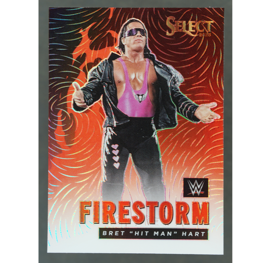Bret "Hit Man" Hart 2023 Select Firestorm #7