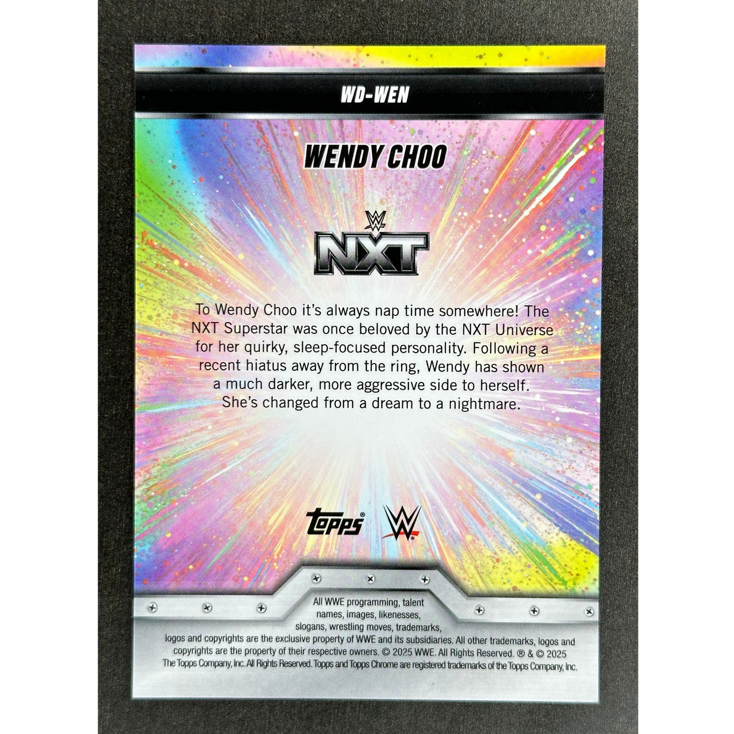 Wendy Choo 2025 Chrome Womens Division 17/50 #WD-WEN