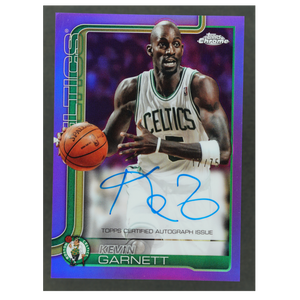 Kevin Garnett 2025 Chrome Purple Auto 17/75 #TCA-KG