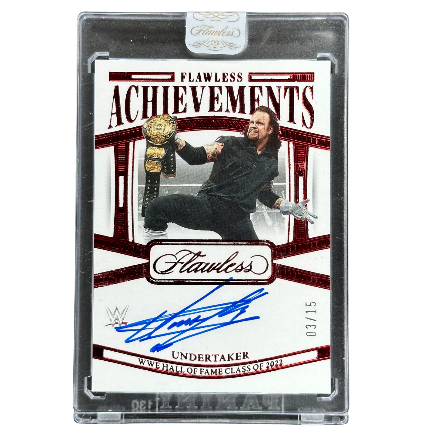 Undertaker 2024 Flawless Achievements Hall of Fame Auto 3/15 #FA-UND