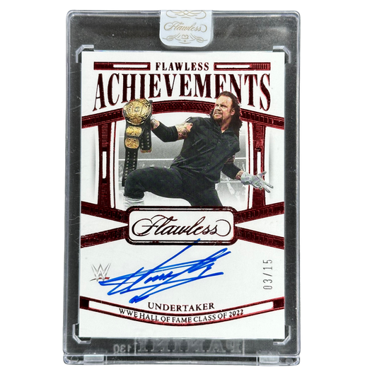 Undertaker 2024 Flawless Achievements Hall of Fame Auto 3/15 #FA-UND