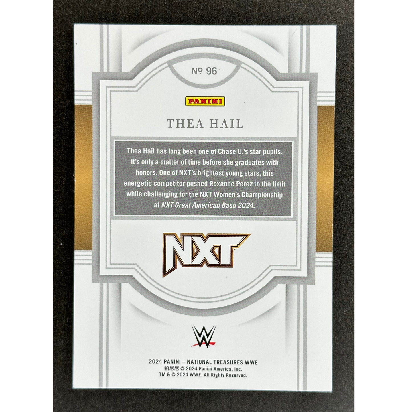Thea Hail 2024 National Treasures 56/99 #96