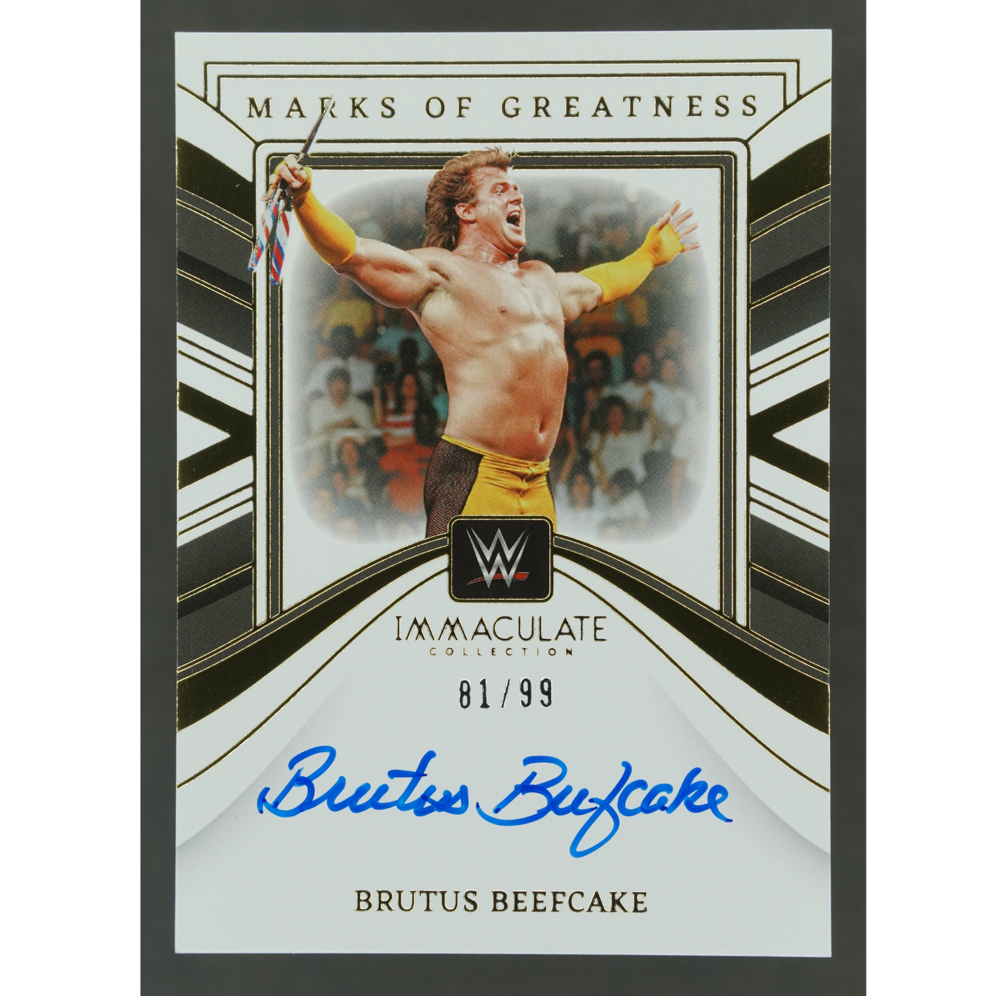 Brutus Beefcake 2023 Immaculate Marks of Greatness Auto 81/99 #MG-BBF