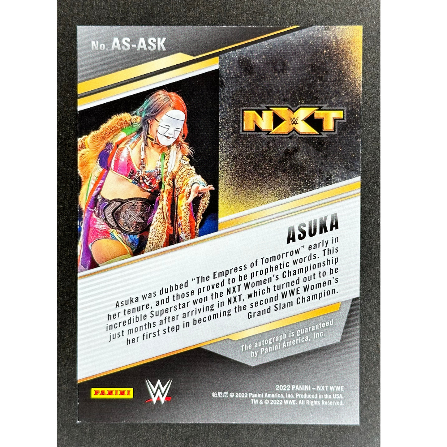 Asuka 2022 NXT Auto #AS-ASK