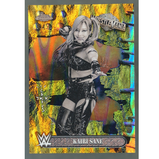 Kairi Sane 2025 Cactus Jack Wrestlemania Gold Raywave 13/50 #19