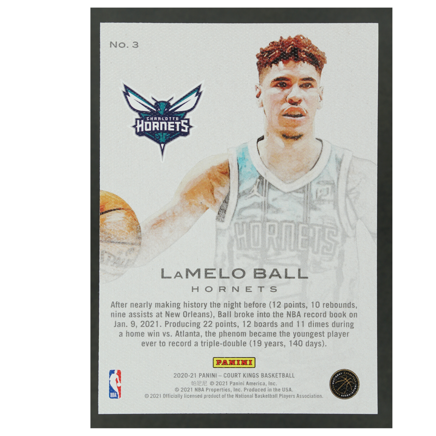 Lamelo Ball 2020 Court Kings Works in Progress RC #3