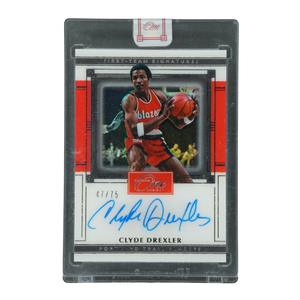 Clyde Drexler 2020 Panini One First-Team Signatures 47/75 Auto #FTS-CDX