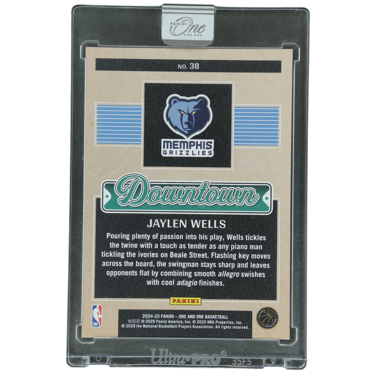 Jaylen Wells 2024-25 One and One Downtown RC #38