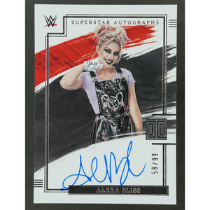 Alexa Bliss 2022 Impeccable Superstar Autographs 58/99 #SA-ABS