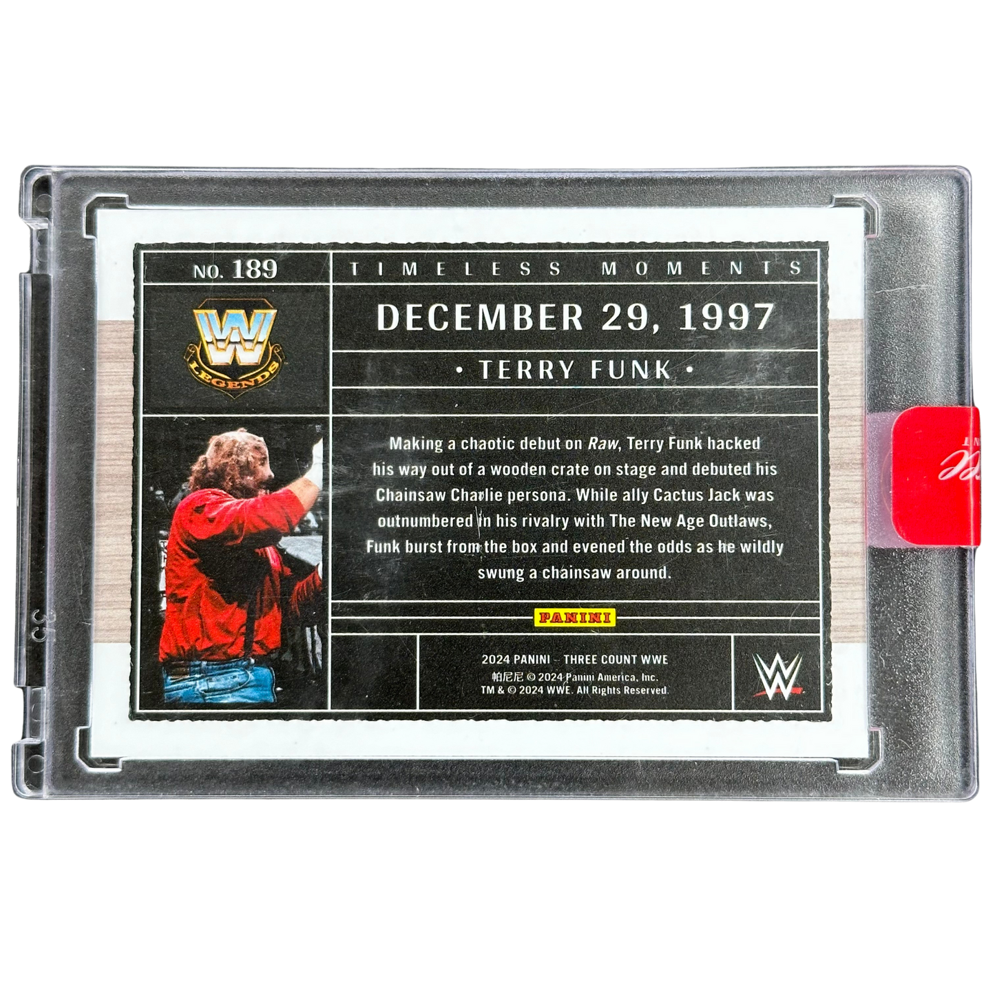 Terry Funk 2024 Three Count Timeless Moments 1/5 #189