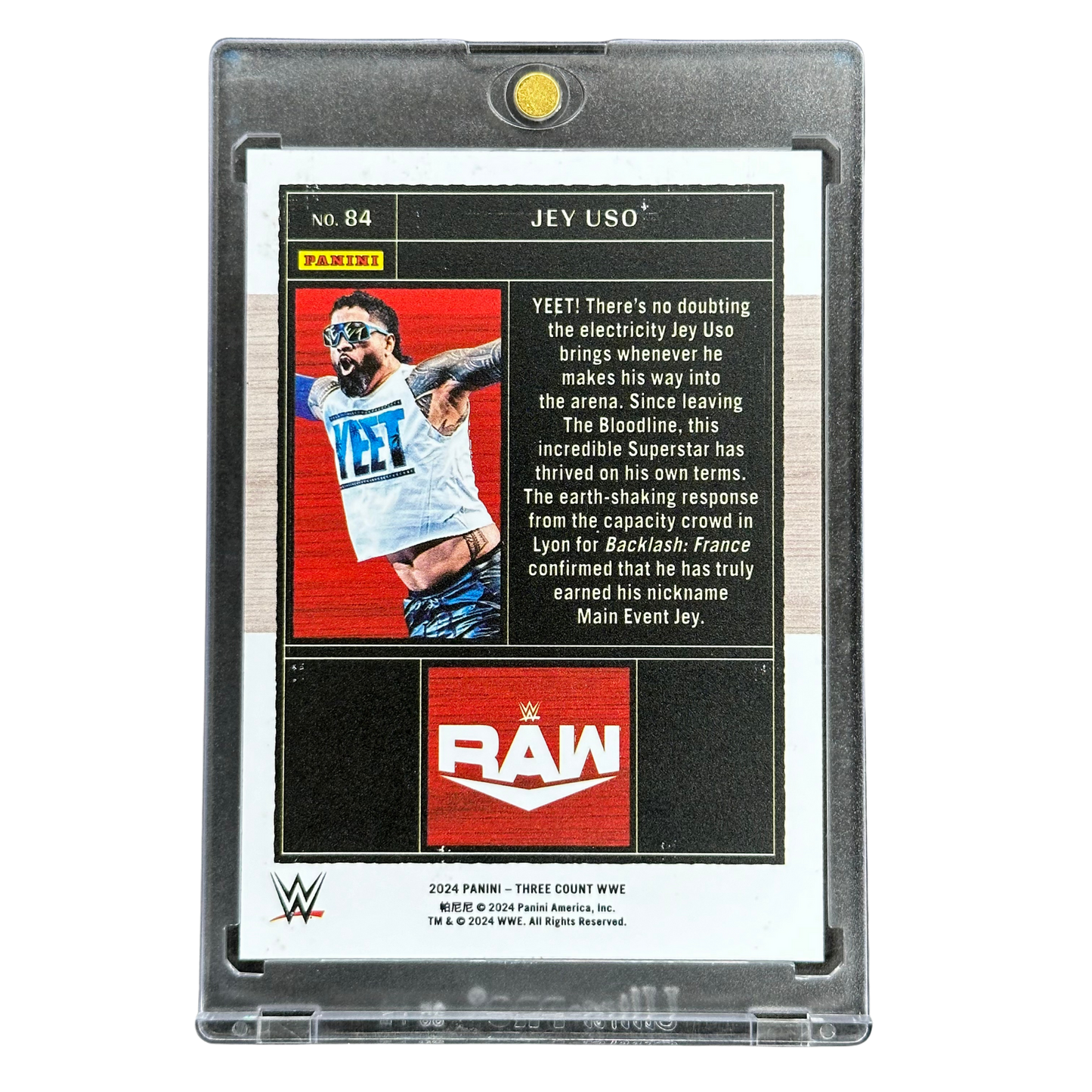Jey Uso 2024 Three Count Gold 2/10 #84