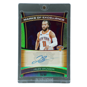 Jalen Brunson 2025 Topps Marks of Excellence Auto 56/99 #ME-JB