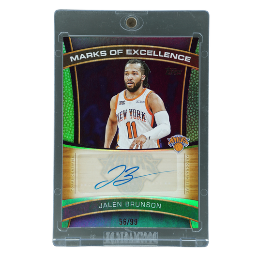Jalen Brunson 2025 Topps Marks of Excellence Auto 56/99 #ME-JB