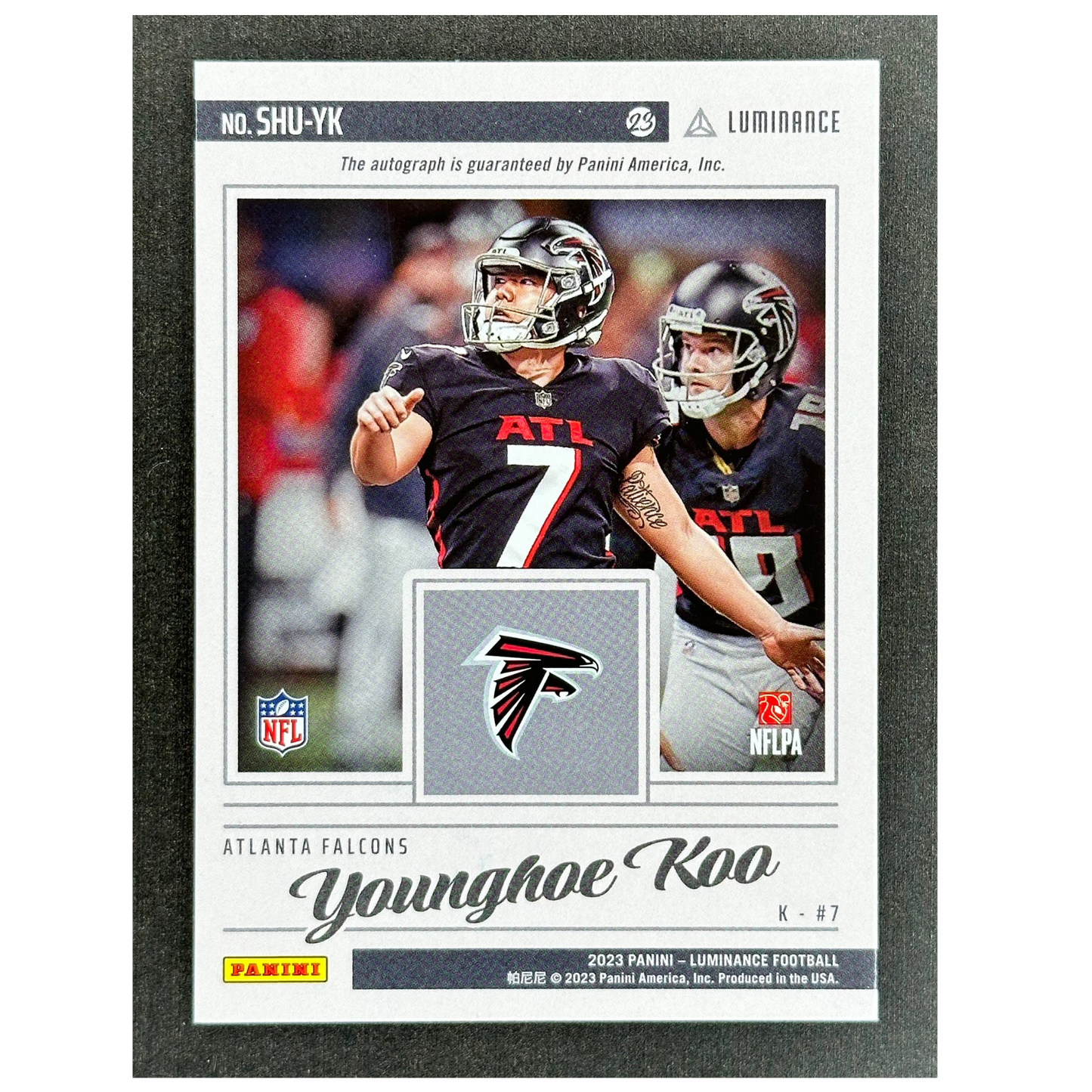 Younghoe Koo 2023 Luminance Shutter Signatures 80/100 Auto #SHU-YK