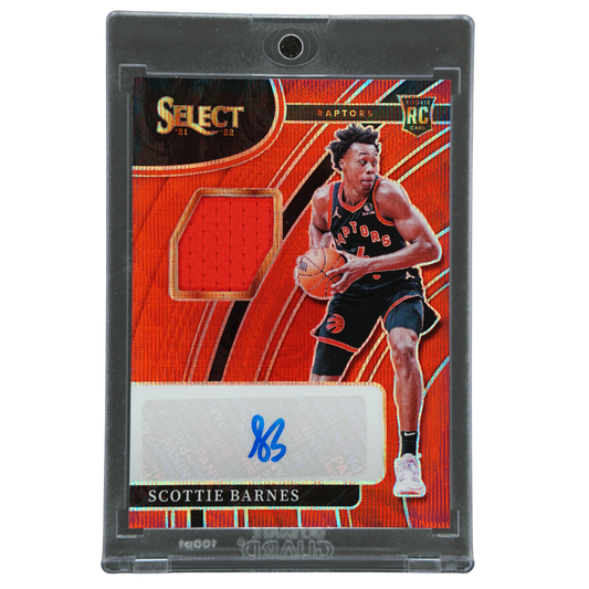 Scottie Barnes 2021 Select RC Jersey Auto Red Wave #RJ-SBN