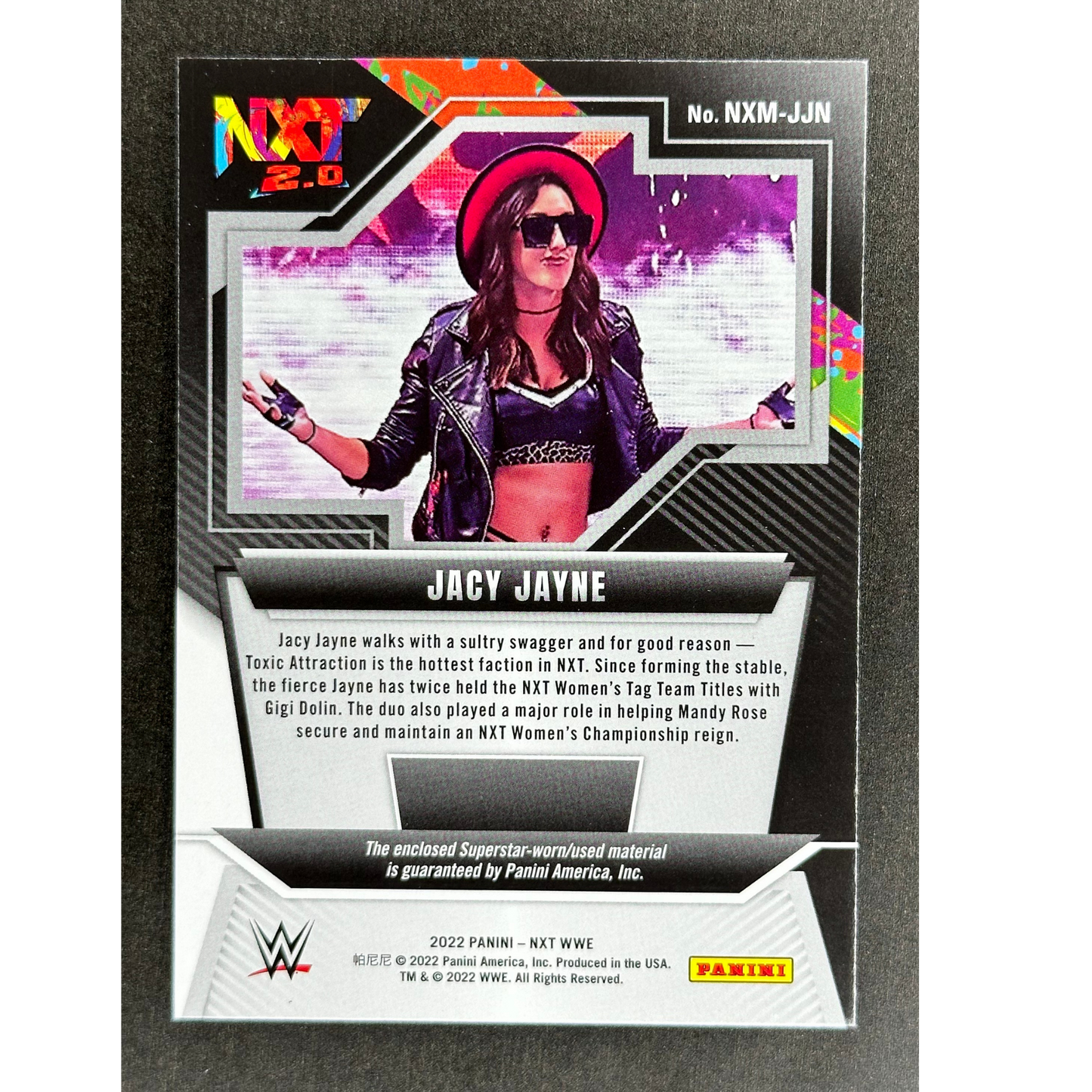 Jacy Jayne 2022 NXT Memorabilia RC Rookie Card #NXM-JJN