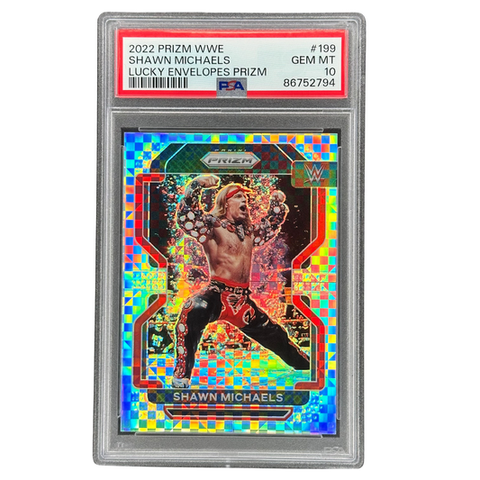 Shawn Michaels 2022 Prizm Lucky Envelopes 5/8 PSA 10 #199